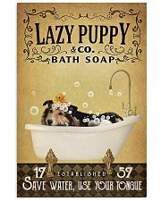 Yellow Bath Soap Shetland Sheepdog 11x17 Poster front
