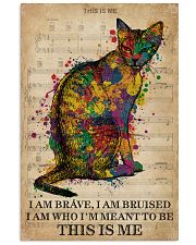 Vintage Music I Am Brave Pride Cat 11x17 Poster front