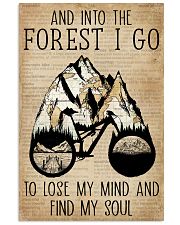 Dictionary Vintage Map And Into The Forest Cycling 11x17 Poster front