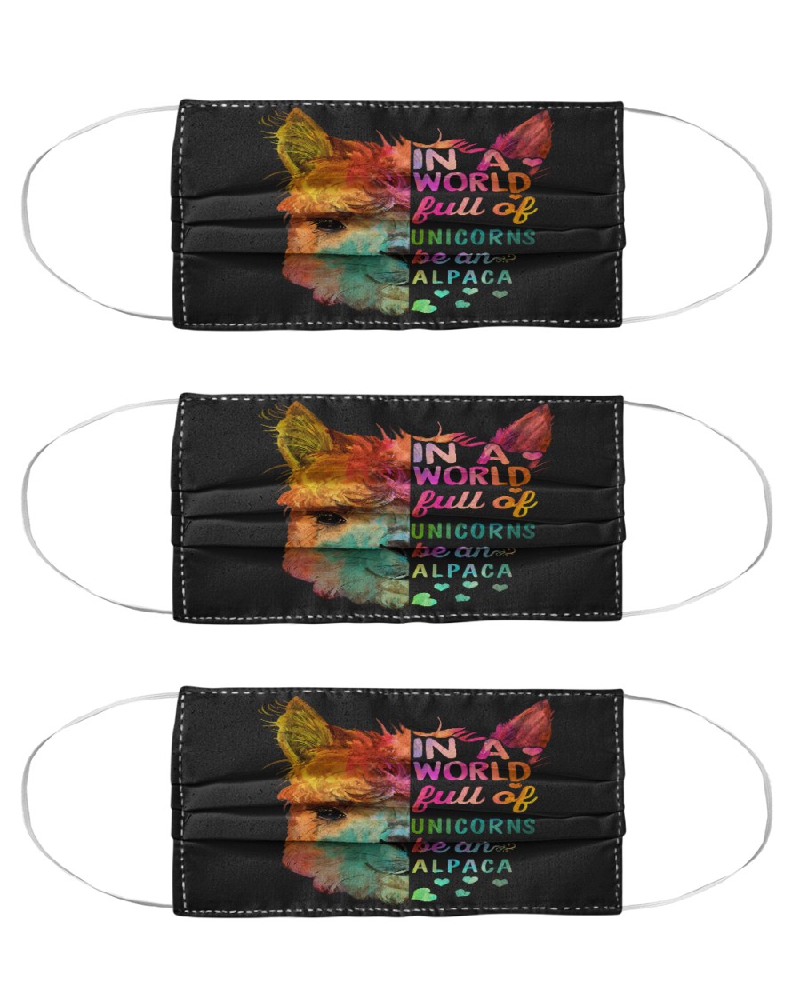 In A World Be An Alpaca Cloth Face Mask - 3 Pack