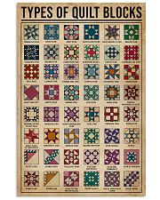 Types Of Quilt Block 11x17 Poster front