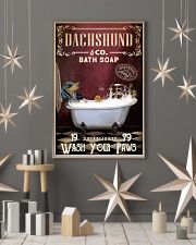Red Supine Bath Soap Dachshund 11x17 Poster lifestyle-holiday-poster-1