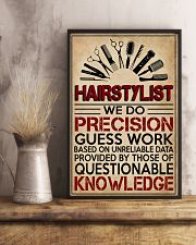 Hairstylist We Do Precision Guess Work 11x17 Poster lifestyle-poster-3