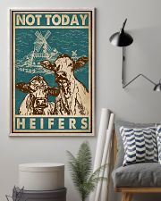 Retro Green Not Today Heifers 11x17 Poster lifestyle-poster-1