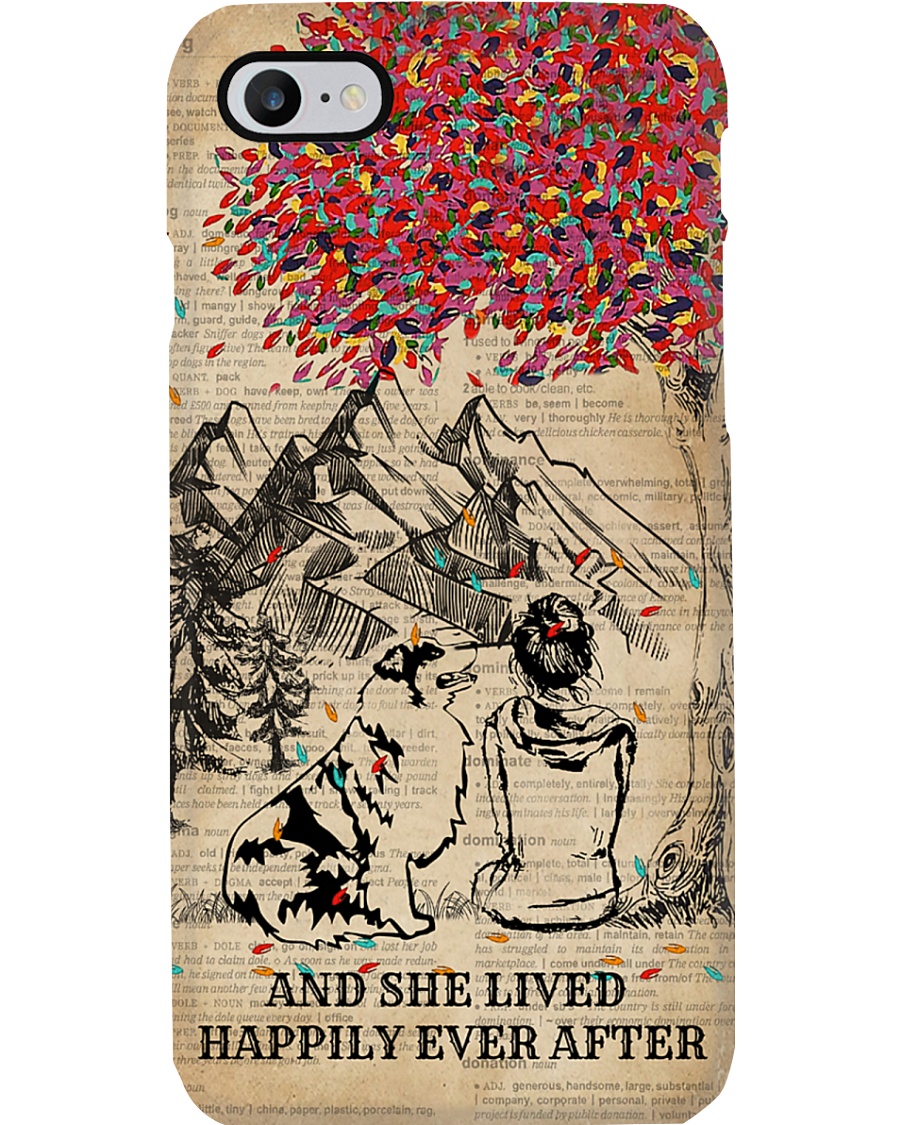 Dictionary Girl Happily Ever Australian Shepherd Phone Case