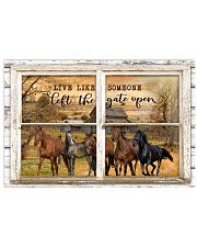 Window The Gate Open Horse 24x16 Poster front
