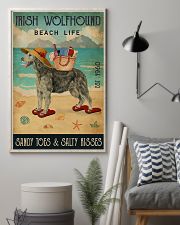 Beach Life Sandy Toes Irish Wolfhound 11x17 Poster lifestyle-poster-1