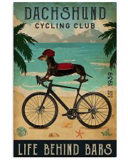 Cycling Club Dachshund 11x17 Poster front