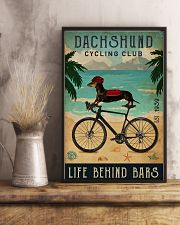 Cycling Club Dachshund 11x17 Poster lifestyle-poster-3
