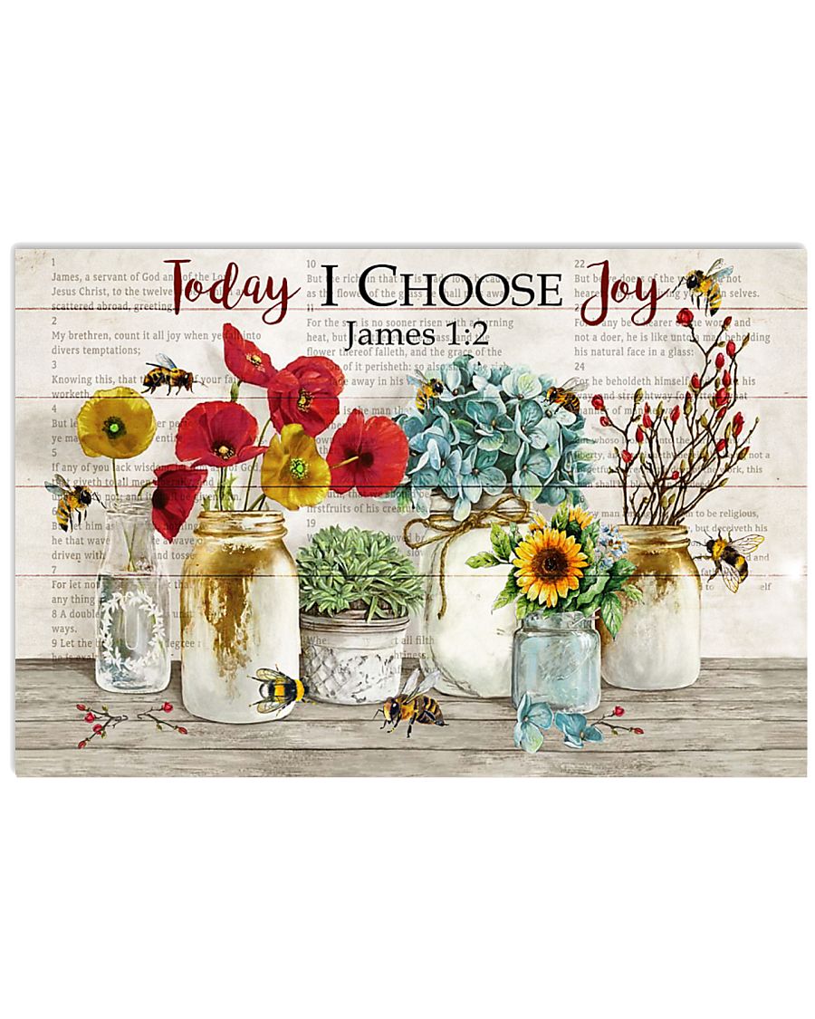 Catchphrase Today I Choose Joy Bee 17x11 Poster