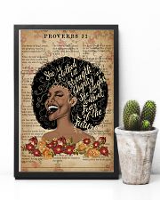 She Is Clothed With Strength Black Girl 11x17 Poster lifestyle-poster-8