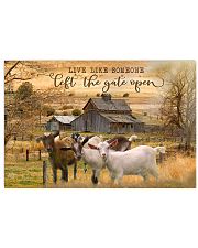 Goat Let The Gate Open 24x16 Poster front