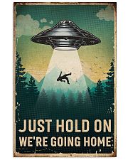 Retro Sky Just Hold On UFO 11x17 Poster front