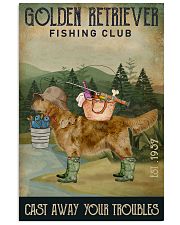 Fishing Cast Away Golden Retriever 11x17 Poster front