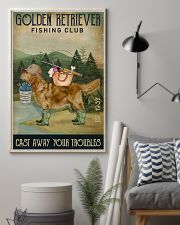 Fishing Cast Away Golden Retriever 11x17 Poster lifestyle-poster-1