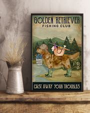 Fishing Cast Away Golden Retriever 11x17 Poster lifestyle-poster-3