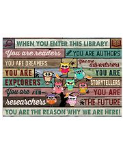 Enter This Library Owl 17x11 Poster front