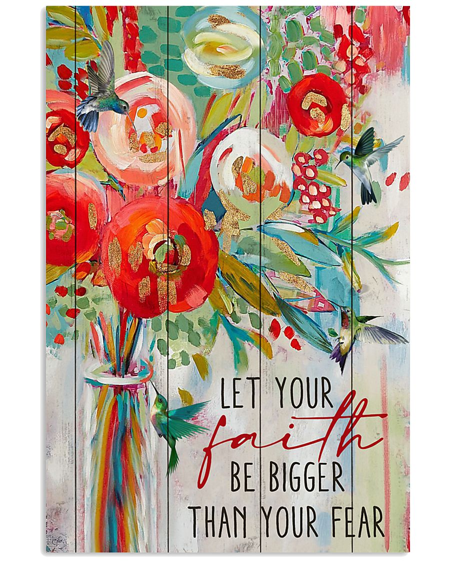 Let Your Faith Hummingbird 11x17 Poster