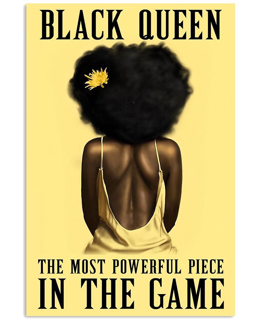 Yellow Black Girl Most Powerful Piece 11x17 Poster