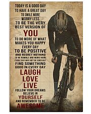 Today Is A Good Day Cycling 16x24 Poster front