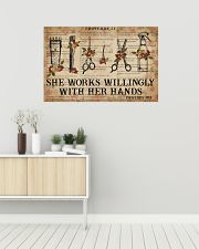 Catchphrase Works Willingly With Hand Hairstylist 36x24 Poster poster-landscape-36x24-lifestyle-01