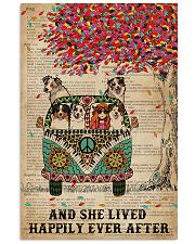 Dictionary She Lived Happily Australian Shepherd 11x17 Poster front
