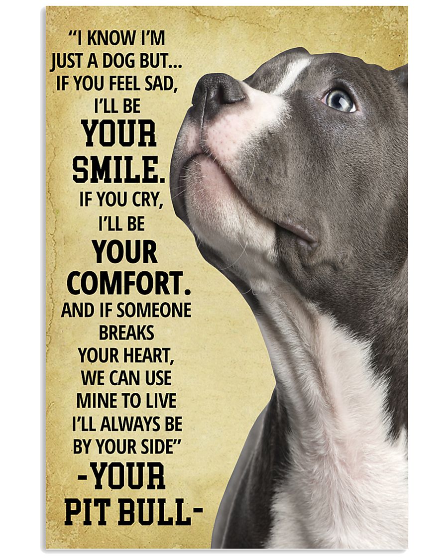 Always Be By Your Side Pit Bull 11x17 Poster