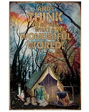 What A Wonderful World Camping 16x24 Poster front