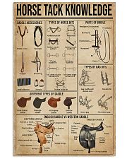Horse Tack Knowledge 11x17 Poster front