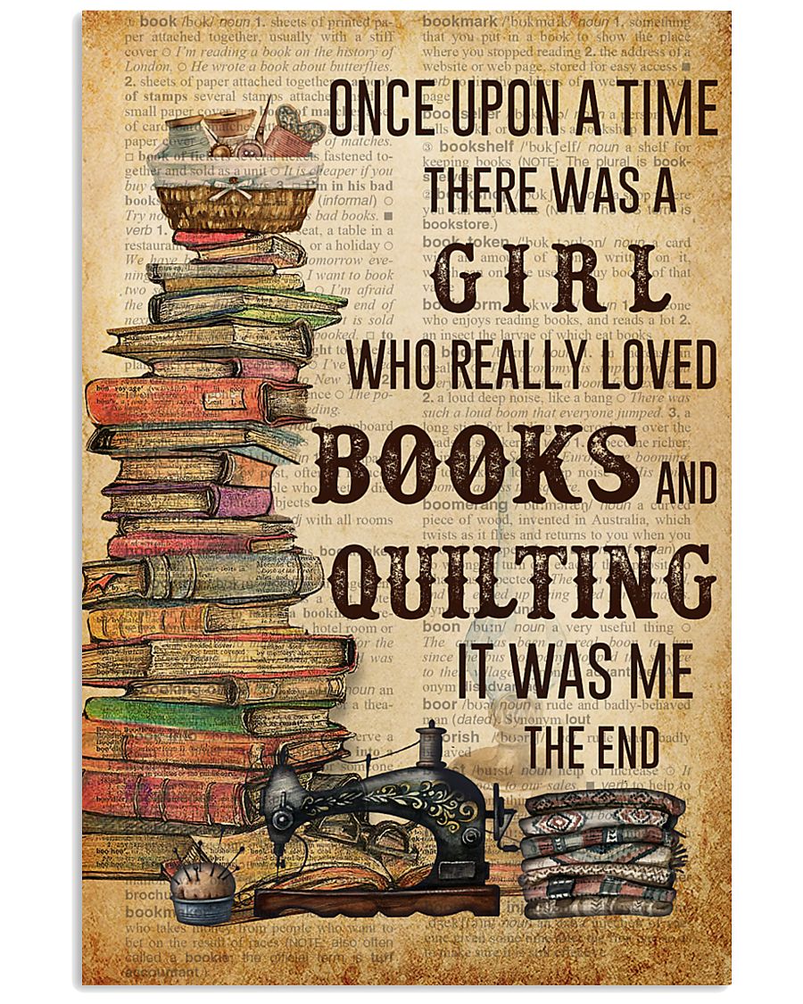Once Upon A Time Reading Quilting 11x17 Poster