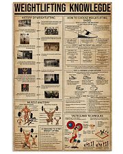 Weightlifting Knowledge 11x17 Poster front