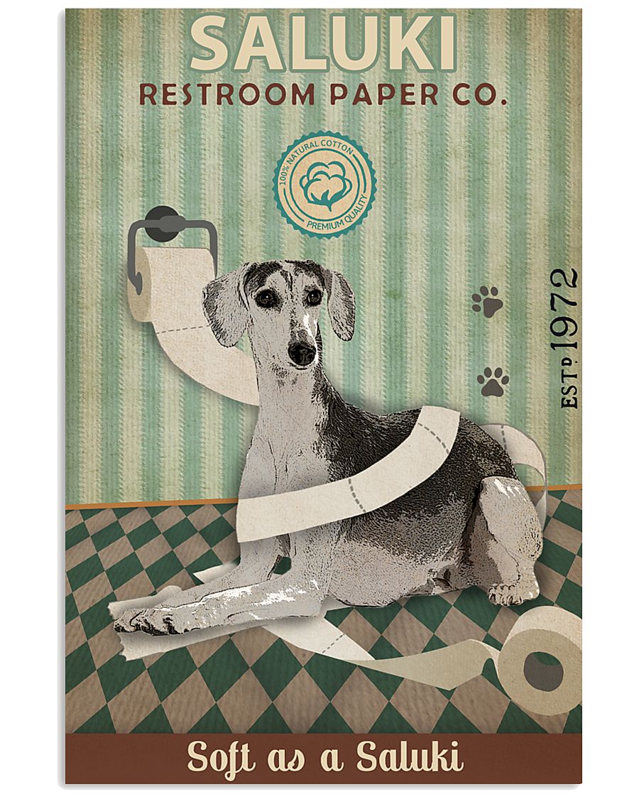 Green Restroom Paper Company Saluki 11x17 Poster