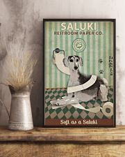 Green Restroom Paper Company Saluki 11x17 Poster lifestyle-poster-3