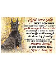 God Once Said Great Dane 17x11 Poster front