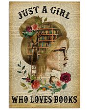 Just A Girl Who Loves Books Blond Reading 11x17 Poster front