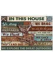 Deer Hunting In This House Great Outdoors 17x11 Poster front