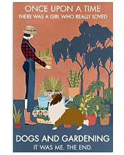 Vintage Once Upon Gardening Shetland Sheepdog 16x24 Poster front