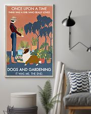 Vintage Once Upon Gardening Shetland Sheepdog 16x24 Poster lifestyle-poster-1
