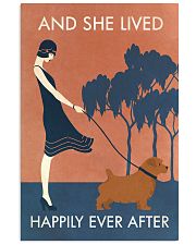 Vintage Girl Lived Happily Norfolk Terrier 11x17 Poster front