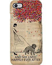 Live Happily Vintage Dictionary Tree Cockapoo Phone Case i-phone-7-case