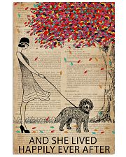 Live Happily Vintage Dictionary Tree Cockapoo 11x17 Poster thumbnail
