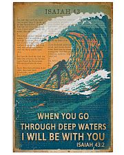 Vintage Bible Go Through Deep Water Surfing 11x17 Poster front