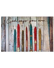 Pallet God Says You Are Skiing 24x16 Poster front