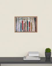 Pallet God Says You Are Skiing 24x16 Poster poster-landscape-24x16-lifestyle-09