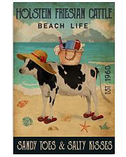 Beach Life Sandy Toes Holstein Friesian Cattle 11x17 Poster front