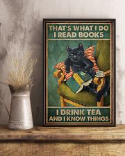 Read Books And Drink Tea Black Cat 11x17 Poster lifestyle-poster-3