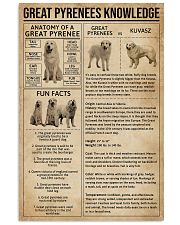 Great Pyrenees Knowledge Dog 11x17 Poster front
