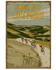 Think Less Live More Cycling 11x17 Poster front