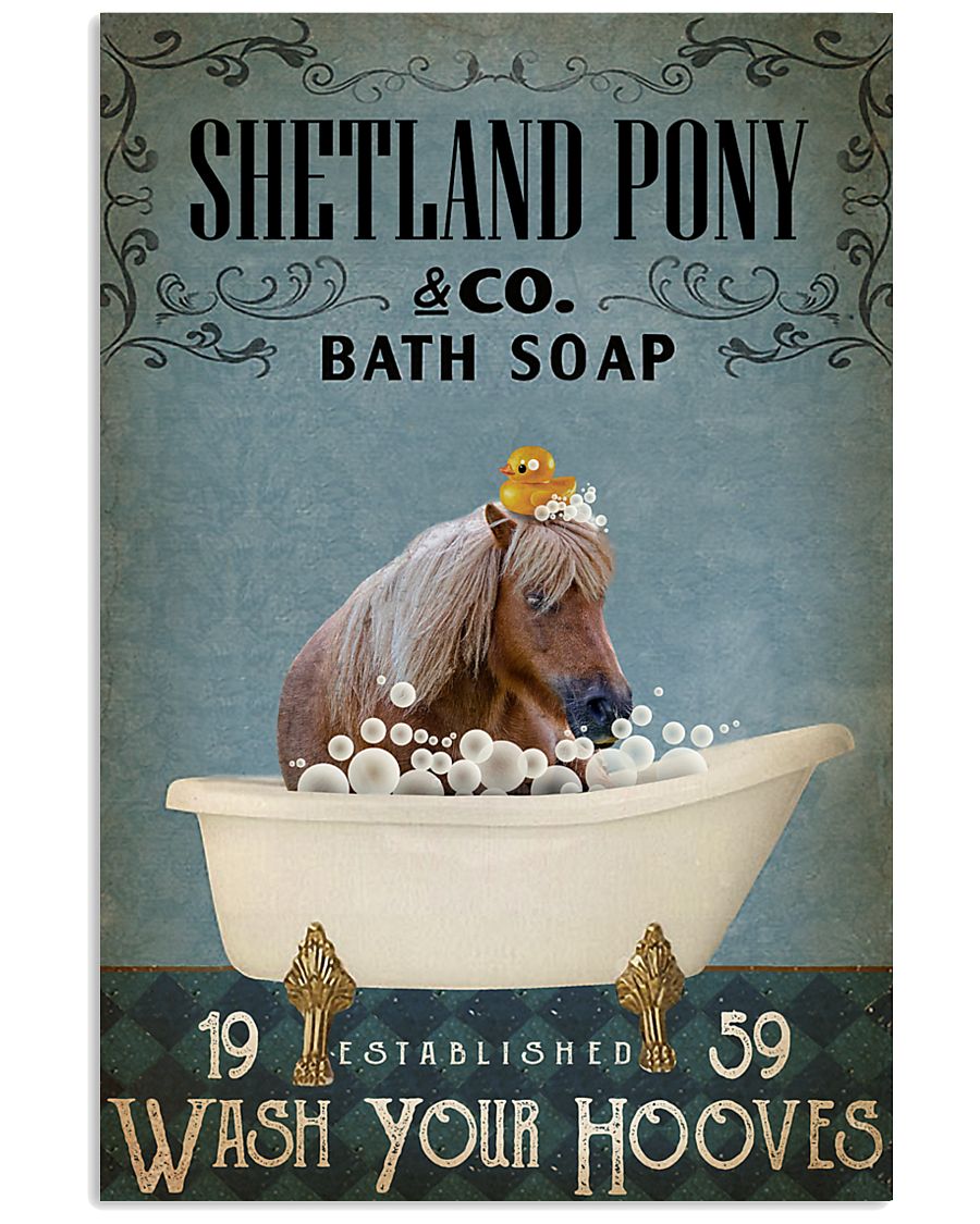 Vintage Bath Soap Shetland pony 11x17 Poster