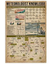 Meteorologist Knowledge 11x17 Poster front